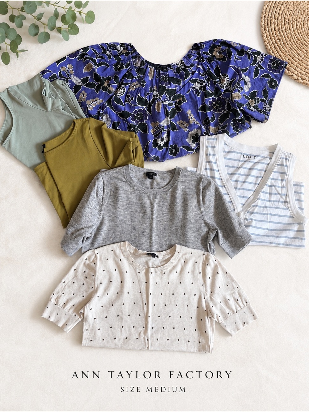 5-Piece Ann Taylor Factory & LOFT Tops Lot Size Medium